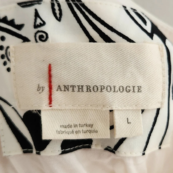 by Anthropologie Somerset Sleevless Fit and Flare Mini Dress Cotton White Large - Picture 6 of 7